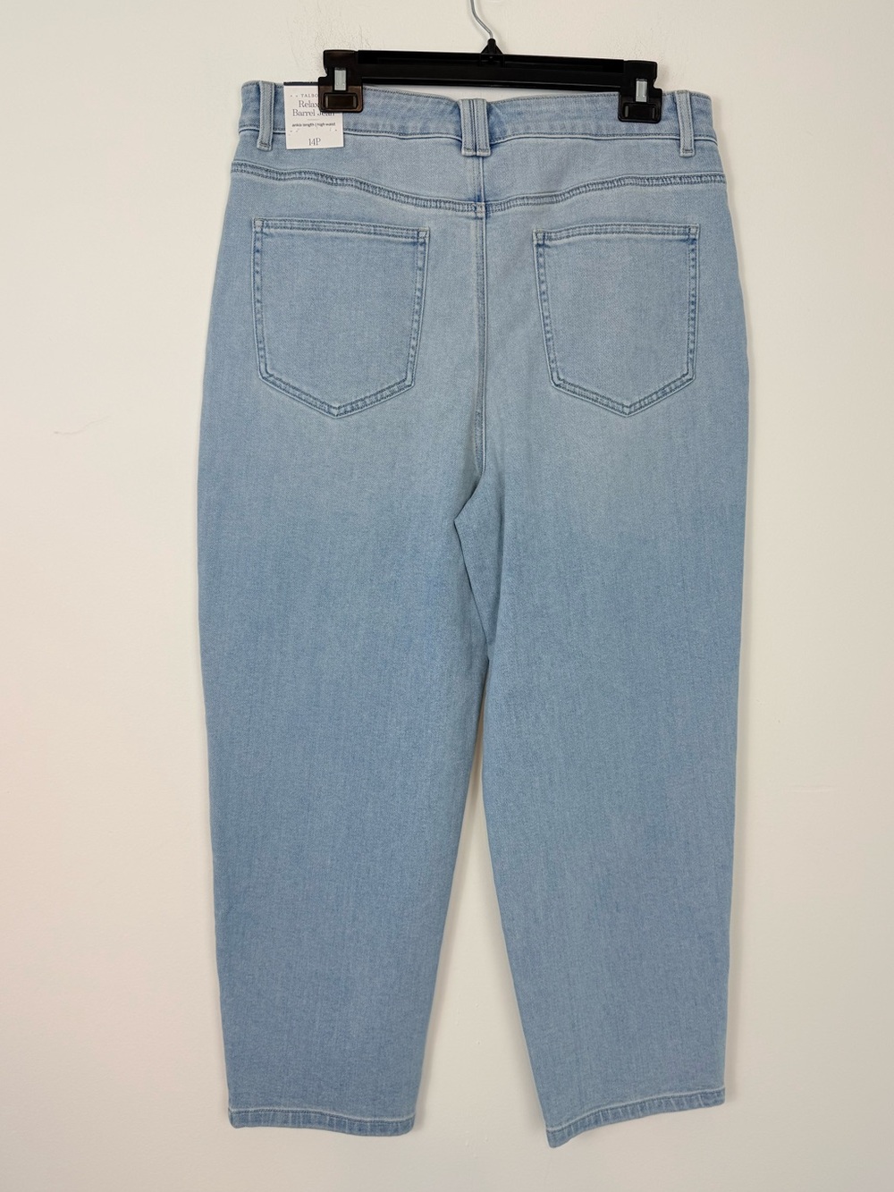 Talbots Relaxed Barrel Jean Denim Ankle Length High Waist Women's 14 Petite. NWT - Picture 7 of 14